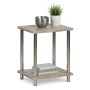 Side table MobleKit Brown Silver 34 x 29,5 x 41 cm (4 Units)