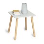 Table d'appoint MobleKit Blanc Marron 40 x 40 x 40 cm (2 Unités)