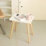 Side table MobleKit White Brown 40 x 40 x 40 cm (2 Units)