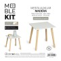 Side table MobleKit White Brown 40 x 40 x 40 cm (2 Units)