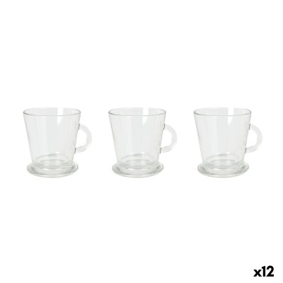 Ensemble de tasses à café La Mediterránea Arlet Transparent verre 3 Pièces (12 Unités)