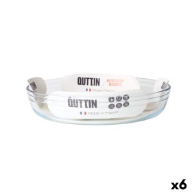 Plat à Gratin Quttin Quttin Transparent verre Oblongue 2,2 L 30,1 x 20,9 x 6,3 cm (6 Unités)