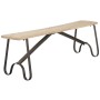 Bench Home ESPRIT Black Natural Iron Teak 152 X 41 X 46 CM