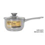 Saucepan with Lid Quttin New neron Silver Steel Ø 16 cm 2 L 33 x 17,5 x 10 cm (4 Units)