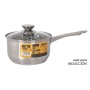 Saucepan with Lid Quttin New neron Steel Ø 18 cm 3 L 35 x 19,5 x 10,5 cm (4 Units)