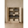 Cupboard Home ESPRIT Beige Wood 100 X 40 X 134 CM
