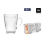Piece Coffee Cup Set La Mediterránea Naira Lines Transparent 2 Pieces (36 Units)