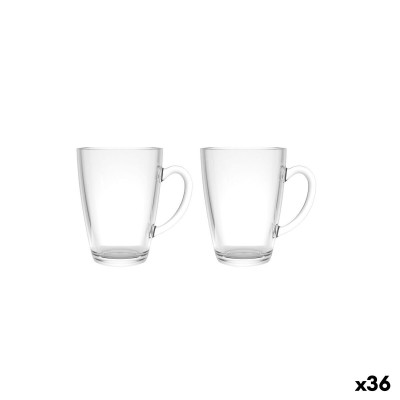 Ensemble de tasses à café La Mediterránea Naira Transparent 2 Pièces (36 Unités)