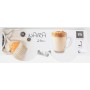 Piece Coffee Cup Set La Mediterránea Naira Transparent 2 Pieces (36 Units)