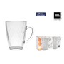 Ensemble de tasses à café La Mediterránea Naira Diamond Transparent 2 Pièces (36 Unités)