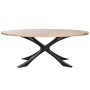 Table de Salle à Manger DKD Home Decor Métal Bois d'acacia 200 x 110 x 76 cm
