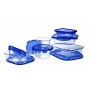 Food Preservation Container Pyrex Blue Transparent Rectangular 800 ml
