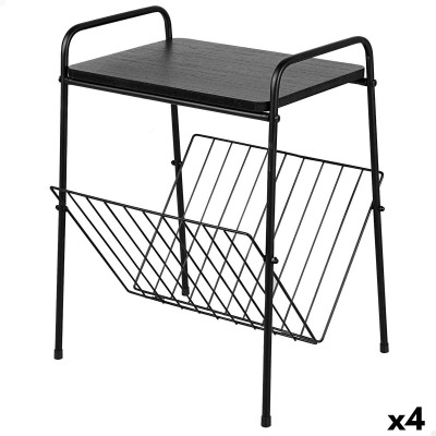 Table Porte-revues Max Home Fer Bois MDF (4 Unités)