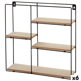 Shelves Max Home Iron MDF Wood 40 x 40 x 10 cm (6 Units)