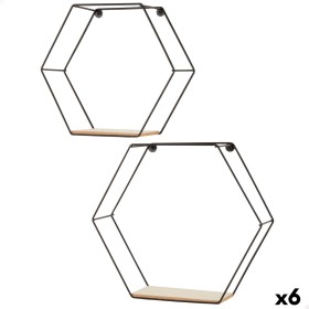 Shelves Max Home Iron MDF Wood 29 X 26 X 10 CM (6 Units)