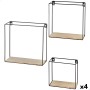 Shelves Max Home Iron MDF Wood 30 x 30 x 10 cm (4 Units)