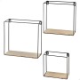 Shelves Max Home Iron MDF Wood 30 x 30 x 10 cm (4 Units)
