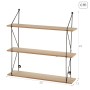 Étagère Max Home Fer Bois MDF 50 X 49 X 12 CM (4 Unités)