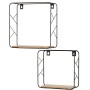 Étagère Max Home Fer Bois MDF 25 x 25 x 10 cm (6 Unités)