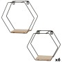 Étagère Max Home Fer Bois MDF 30 X 27 X 10 CM (6 Unités)