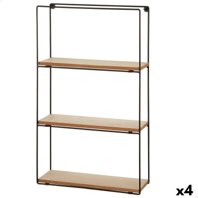 Étagère Max Home Fer Bois MDF 30 x 50 x 10 cm (4 Unités)