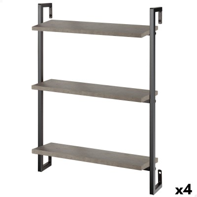 Étagère Max Home Fer Bois MDF 40 X 55 X 12 cm (4 Unités)