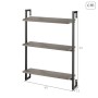 Shelves Max Home Iron MDF Wood 40 X 55 X 12 cm (4 Units)