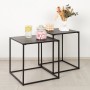 Set of 2 tables Max Home 38 x 37 x 38 cm (2 Units)