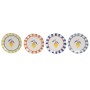 Flat Plate Home ESPRIT Yellow Blue White Orange Stoneware Lemon Mediterranean (4 Units)
