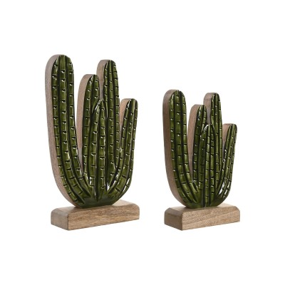 Figurine Décorative Home ESPRIT Vert Naturel Cactus Tropical 13 X 5 X 25,5 CM