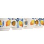 Piece Coffee Cup Set Home ESPRIT Yellow Blue White Orange Metal Dolomite 260 ml