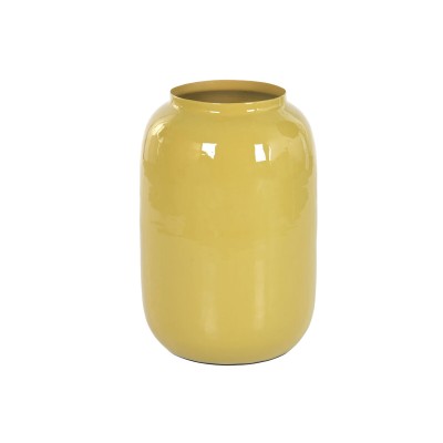 Vase Home ESPRIT Mustard Iron Urban Lacquered 36 x 36 x 51 cm