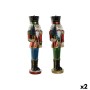 Christmas bauble Home ESPRIT Multicolour Nutcracker 23 x 20 x 70 cm (2 Units)