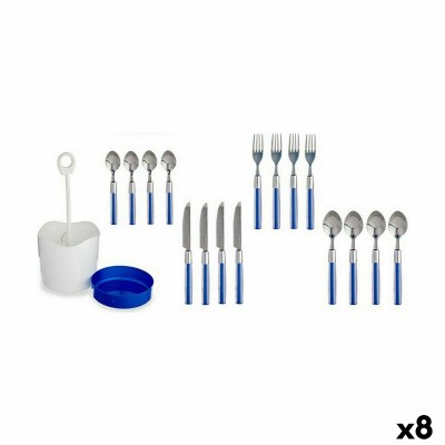 Cutlery Set Kinvara Blue Stainless steel Plastic (8 Units)