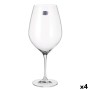 Wine glass set Bohemia Crystal Magna xxl Transparent Glass 1 L 6 Pieces (4 Units)