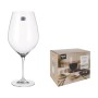 Set de verres à vin Bohemia Crystal Magna xxl Transparent verre 1 L 6 Pièces (4 Unités)