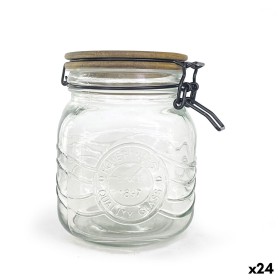 Jar La Mediterránea Transparent 1 L (24 Units)