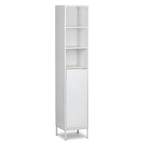 Etagère de salle de bains MobleKit Blanc 30 x 30 x 160 cm Bois Métal