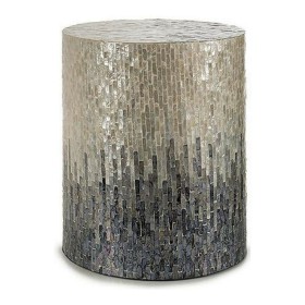 Tabouret Gift Decor BIG-S3603675 Gris Nacre noire Contre-plaqué 40 x 45,5 x 40 cm