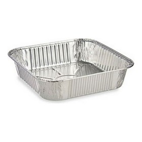 Set of trays Kinvara Silver Aluminium 20,5 x 6,5 x 20,5 cm