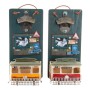 Bottle opener DKD Home Decor Self Serve Wood Metal (2 pcs) (26 x 12 x 9 cm)