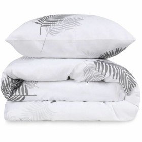 Parure de couette Gris Lit king size 3 Pièces