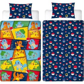 Duvet cover set Pokémon 25 x 5 x 29 cm Multicolour Double 2 Pieces