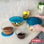 Ensemble de Boîtes à Lunch Pyrex Transparent Turquoise 5 Pièces