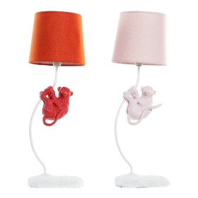 Desk lamp DKD Home Decor Polyester Resin 25W 220 V Monkey (2 pcs) (19 x 17 x 53 cm)