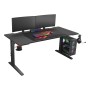Bureau Genesis NDS-2250 Noir Acier Bois MDF (Reconditionné A)