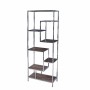 Shelves DKD Home Decor Silver Steel MDF Wood (80 x 40 x 200 cm)