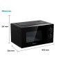Micro-ondes Hisense H20MOBP1 Noir 700 W 20 L