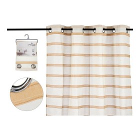 Curtain Gift Decor Brown 140 x 0,1 x 260 cm Net curtain Stripes