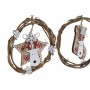 Décorations de Noël DKD Home Decor Bois (3 pcs) (14 x 1 x 18 cm)